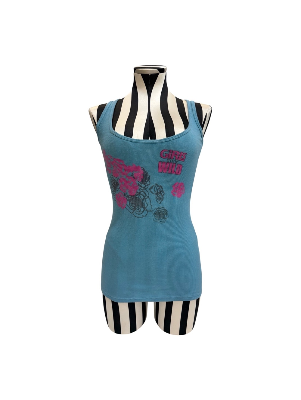 Girls Gone Wild Blue Graphic Tank Top